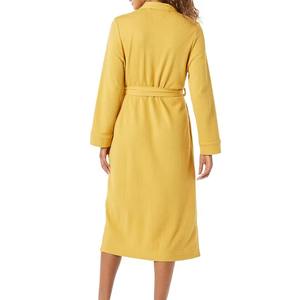 ชุดนอนคลุมอาบน้ำผ้าเทอร์รี่คอตตอน 100% คุณภาพสูง OEM ปี 2025 แห้งเร็ว ระบายอากาศดี ชุดนอนลำลองหรูหราเรียบง่ายสำหรับผู้ชายและผู้หญิง - Product Image 3