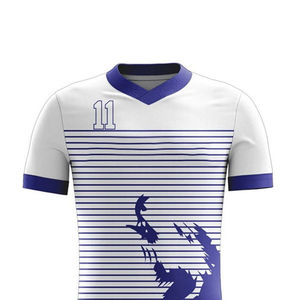 2024 último diseño de poliéster fútbol Jersey Shorts Kits O cuello sublimado uniformes conjuntos con corte automatizado OEM mantenido - Product Image 4