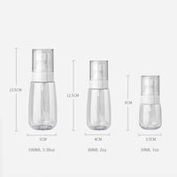 Botellas de Spray con Bomba y Etiqueta Personalizada Serigrafiada, de PETG, con Pulverizador Fino, para Perfume, Tónico, Humectante, Modelo Mini, Unalilia, 1oz/2oz/3oz
