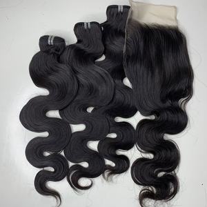 Extensiones de Cabello Humano Natural de Alta Calidad de la Compañía Raw Vietnamese Hair, Color Natural, Ondulado, Se Puede Decolorar - Product Image 2