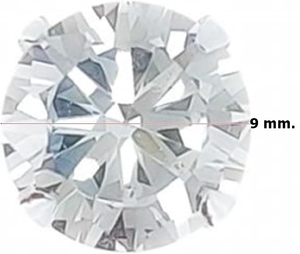 Set di 6 Paia di Orecchini a Perno in Argento Sterling 925, Zirconia Cubica Brillante Taglio Rotondo 9 mm, Gioielli Ipoallergenici Unisex, Idea Regalo - Product Image 4