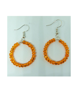 Pendientes de cuentas de resina superventas de Navidad, lujosos pendientes de tuerca de moda en forma de C de nuevo estilo para mujer - Product Image 3