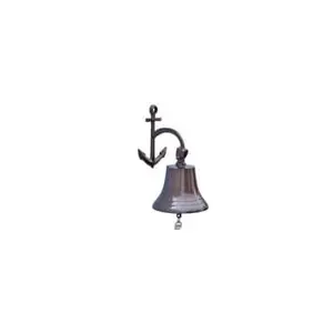 Старинный морской настенный Латунный Колокольчик, якорь, дверной колокольчик, шнурок, винтажный морской Настенный декор, Колокольчик для домашнего декора, школьный корабль