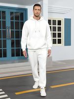 Survêtement confortable en molleton de coton pour femme avec pantalon extensible parfait pour les séances de salon et de fitness
