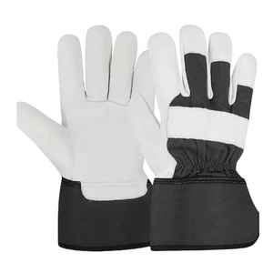 Vente en gros Gants de soudage de travail de sécurité longs en cuir de vache fendu résistant à la chaleur de 14 pouces pour soudeur - Product Image 3