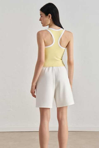 Débardeur à col rond haut sans manches décontracté pour le printemps et l'été vêtements pour femmes sur mesure de haute qualité - Product Image 2