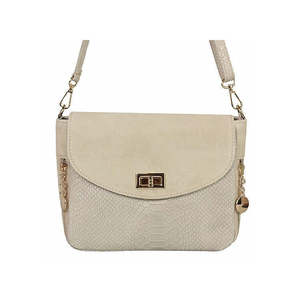 Bolso cruzado estructurado en ante genuino y piel de cocodrilo - Hecho en Italia - Art. 23035 - Product Image 1
