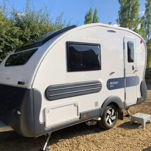 Nueva caravana de lujo moderna, impermeable, plegable, mini, ligera, de viaje, tipo lágrima, ajustable, Euro 6, de acero inoxidable - Product Image 2