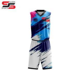 Camiseta de baloncesto de alta calidad, conjuntos de baloncesto impresos por sublimación, uniformes de baloncesto para hombres personalizados OEM - Product Image 1