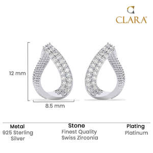 Compre Pendientes de Plata de Ley 925 de Primera Calidad para Mujeres y Niñas, Chapados en Oro, con Formas de Gota y Flor, con Perlas, Diamantes y Ópalos como Piedras Principales - Product Image 5