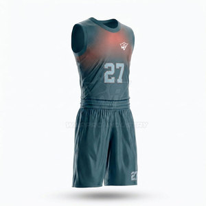 Conjunto de Uniforme de Baloncesto Personalizado de Poliéster, Jersey y Pantalones Cortos Transpirables con Transferencia Térmica, Ropa Deportiva para Equipos Atléticos, para Entrenamiento y Juegos - Product Image 2