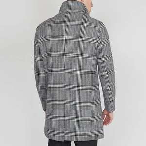 เสื้อโค้ทขนสัตว์สำหรับผู้ชาย แฟชั่นสตรีทแวร์ ทรงโอเวอร์โค้ท ไซส์ใหญ่ กระดุมสองแถว ราคาถูก - Product Image 5