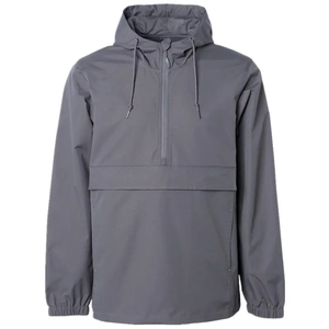 Venta al por mayor de diseño personalizado de alta calidad streetwear chaqueta cortavientos media cremallera bolsillo frontal chaqueta cortavientos personalizada para los hombres - Product Image 3
