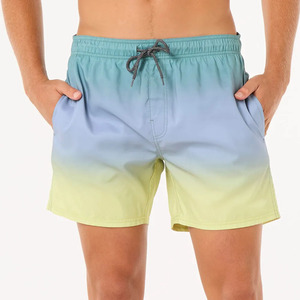 2025 hommes écologique motif solide Boardshorts Vintage Streetwear Shorts chauds pour plage Surf et natation troncs confortables - Product Image 1