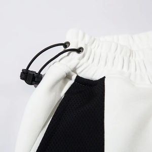 New Unisex Printed Sweat <b>Shorts</b> <b>Quick</b> <b>Dry</b> and Breathable Two Tone Patchwork Fleece Adjustable Elastic Waist Knitted with Pockets - Product Image 4