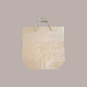 Juego de 10 Bolsas de Papel Estilo Habana con Asa de Cordón de Algodón, 45+15x40cm - Product Image 2