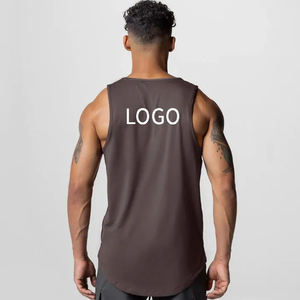 OEM hombres sin mangas gimnasio camisetas sin mangas Fitness chaleco camisetas culturismo Stringer entrenamiento camiseta sin mangas ropa deportiva - Product Image 4