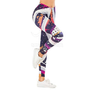 Yoga Fitness Gym Leggings de impresión 3D de alta calidad Pantalones de patrón sólido de peso ligero personalizados - Product Image 5