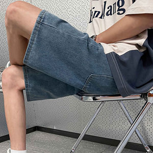 Short en jean vintage taille moyenne OEM pour hommes, streetwear d'été confort quotidien, mode décontractée, conçu par un fabricant pakistanais - Product Image 3