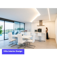 Solution de service personnalisé pour toute la maison cinq étoiles à guichet unique Projet d'hôtel de villa de luxe Design d'intérieur 3D pour Full House