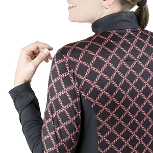 Vente en gros Chemises équestres de haute qualité Hauts d'équitation à demi fermeture éclair pour femmes Couches de base pour dames Vêtements pour courses de chevaux - Product Image 4
