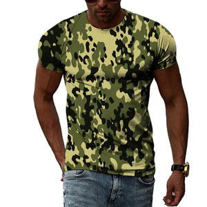 Gym Training Camo Coton T-Shirt Pour Hommes Offre Spéciale Workout T-Shirt Pour Hommes prix de gros 2023 - Product Image 1