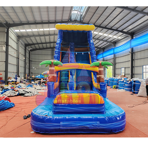 Commercial <b>Inflatable</b> Bounce <b>House</b> Water Slide Pool Kids Outdoor Castle PVC Jumping Bouncer with Splash Pool 8.5x3x5M - Product Image 1
