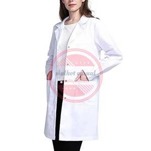 Algodón Doctor Bata Enfermera Hospital Uniformes Médico Laboratorio Batas - Product Image 6