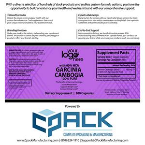 Marque privée de qualité supérieure Capsules de Garcinia Cambogia fabriquées aux États-Unis Complément alimentaire riche en vitamines pour adultes - Product Image 4