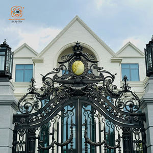 Heavy Duty Hot Dip Galvanized Steel Security <b>Gate</b> Anti-Rust Metal Entrance Door for House Residential Exterior Fence KHPVIETNAM - Product Image 5