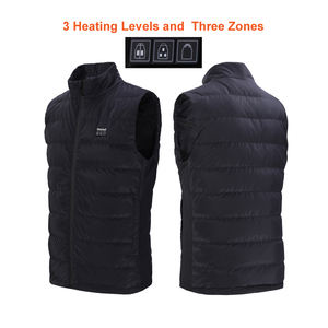 Chaleco eléctrico caliente ligero de lavado a máquina OEM con 8 zonas de calefacción y 4 interruptores - Product Image 4