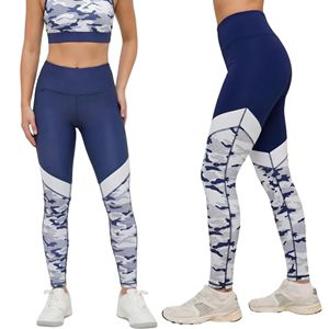 Nouveaux Leggings Femme Taille Haute Camouflage Patchwork, Pantalons de Sport pour Entraînement Color Block, Collants de Fitness Activewear - Product Image 2