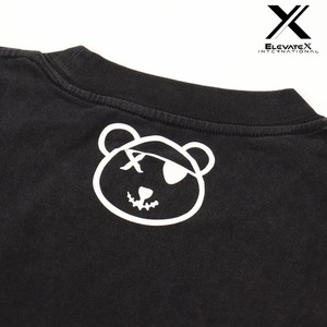 เสื้อยืดฮิปฮอปผู้ชาย/ผู้หญิง ผ้าฝ้าย 100% พิมพ์ลายดิจิตอล 3 มิติ ล้างสีแบบแอซิด ระบายอากาศได้ดี แห้งเร็ว 280 GSM หนัก ทรงโอเวอร์ไซส์ - Product Image 2