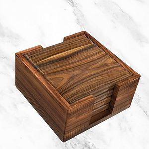 Dessous de verre moderne écologique boissons MDF 3.75 sublimation panneau dur Mdf pierre carrée Dessous de verre personnalisé avec liège arrière - Product Image 6