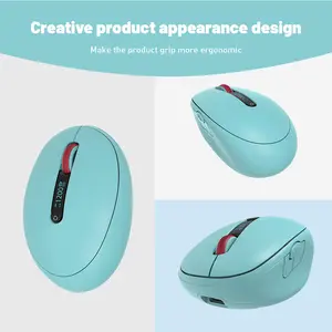Computer kabellose wiederaufladbare Maus Multi-Gerät 500 mAh Bluetooth und 2.4 G-Modus ergonomische Maus Stille Büro benutzerdefinierte Maus