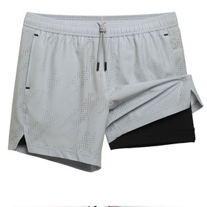 Shorts de sport pour hommes personnalisés avec logo, respirants, imperméables, pour la salle de sport, la remise en forme, séchage rapide, entraînement décontracté, sport, décontracté pour hommes - Product Image 1