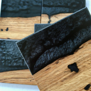 Walnut Wood <b>coaster</b> Customize Square Round Epoxy Wood Black Resin <b>Coaster</b> and Stylish <b>Drink</b> <b>Coasters</b> <b>for</b> Home - Product Image 4
