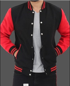2024 Custom Embroidery Logo Wool Varsity <b>Jacket</b> Men's Fleece-Filled Windproof <b>Patchwork</b> Design - Product Image 5