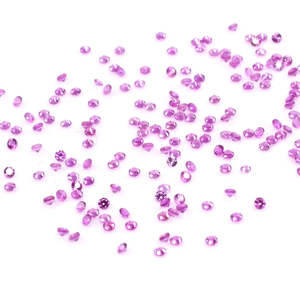 Natural Mozambique Pink Sapphire Calibrated <b>Rounds</b> 0.90mm 1mm Lab Created Heat Treated Oval <b>Cushion</b> Pear Shaped Red Gemstone 8mm - Product Image 2