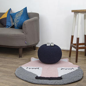 Alfombra de Diseño Hecha a Mano con Ganchillo |   Alfombra de Punto de Lujo |   Decoración Boho para el Hogar |   Alfombra de Textura Suave para Decoración de Sala de Estar - Product Image 2