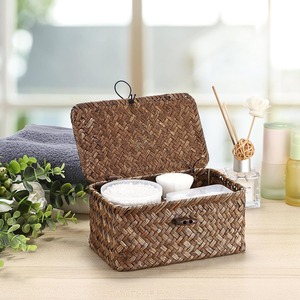 กล่องเก็บของตกแต่งจากหญ้าทะเล กล่องเก็บของทำมือ เป็นมิตรกับสิ่งแวดล้อม ของตกแต่งบ้านจากธรรมชาติ ขายส่งจากเวียดนาม - Product Image 2