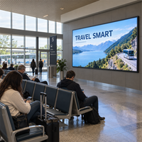 Écran LED publicitaire intérieur à cathode commune P0.93 à économie d'énergie, panneau mural vidéo pour salon de transport, fourniture pour projets professionnels
