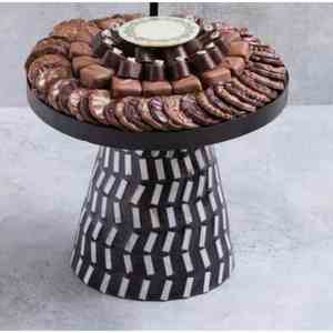 Supports à gâteaux de Ramadan en métal écologiques de haute qualité, incrustation d'os, personnalisés pour la décoration festive, options multicolores - Product Image 1