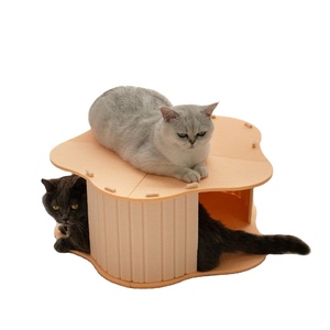 Tahan lama rumah kucing terintegrasi bermain & tidur terowongan bersembunyi lubang pola Solid stok tersedia grosir bahan merasa sarang kucing - Product Image 2