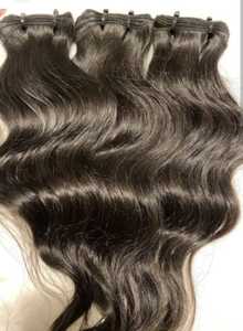 Extensions de cheveux humains, mèches ondulées tissées avec cheveux bruts tempe - Product Image 6