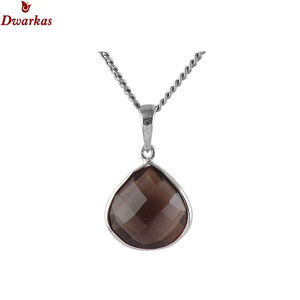 สร้อยคอจี้อัญมณีธรรมชาติสีเขียวโอนิกซ์สีเงินสเตอร์ลิง925 - Product Image 4