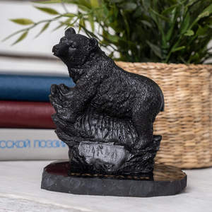 Figura de oso de shungita de Karelia - Product Image 4