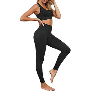 Conjunto de Yoga sin costuras para gimnasio, ropa deportiva para mujer, mallas de entrenamiento para mujer, ropa deportiva superior, mallas de entrenamiento, traje de Yoga - Product Image 2