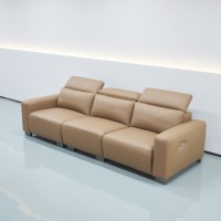 Canapé modulaire inclinable électrique italien de luxe moderne en tissu technique, idéal pour villa, salle de sport, appartement - Vente en gros usine