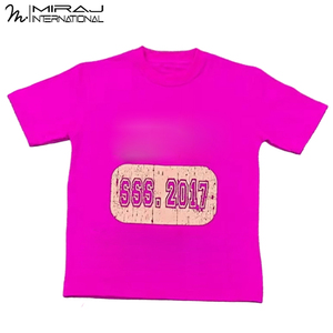 Hecho en Pakistán Venta caliente Make Own Logo Print Men Wear Lavado ácido Impresión térmica Conjuntos de camisa corta de algodón - Product Image 5
